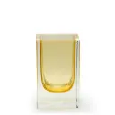 Pencil Holder Amber Murano Style Art Glass