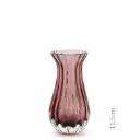 Mini Vase M61 Purple  Murano Style Art Glass