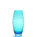 Glass Vase Olive Large Baloton Aquamarine Murano Style Art Glass