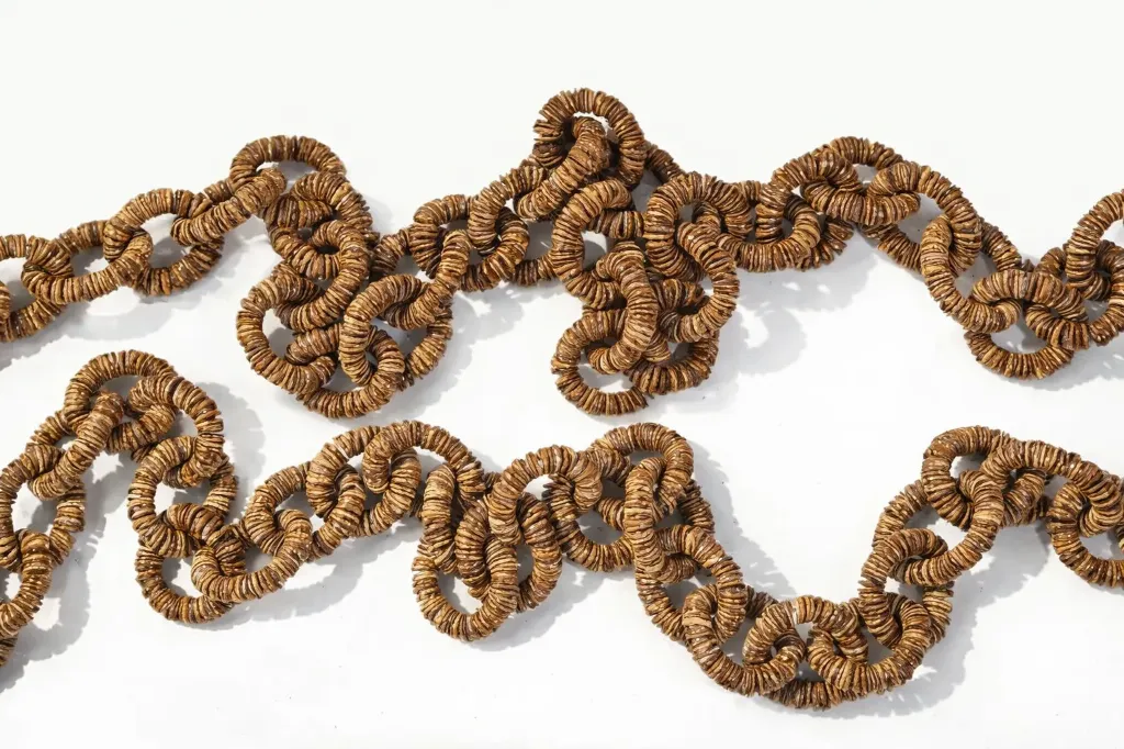 [IR059CL0] Decorative Coconut Disc Chain – 72 Links